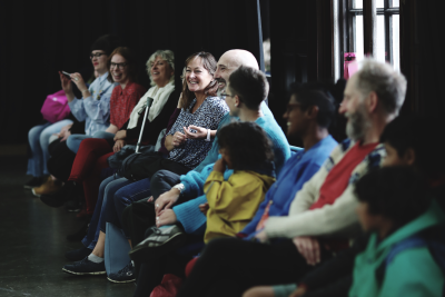 Smiling audience